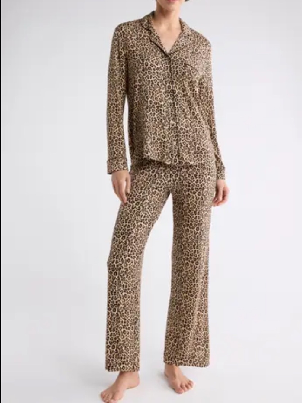 NWT Nordstrom Rack Tranquility Long Sleeve Bamboo Shirt & Pants Pajama Set Sz XS